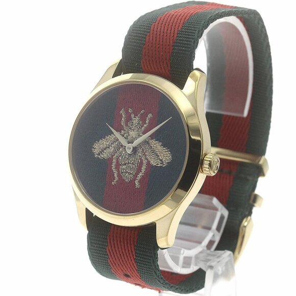 GUCCI G Timeless Marche de Merveille 126.4/YA126487B Quartz Men's Watch - Picture 1 of 11